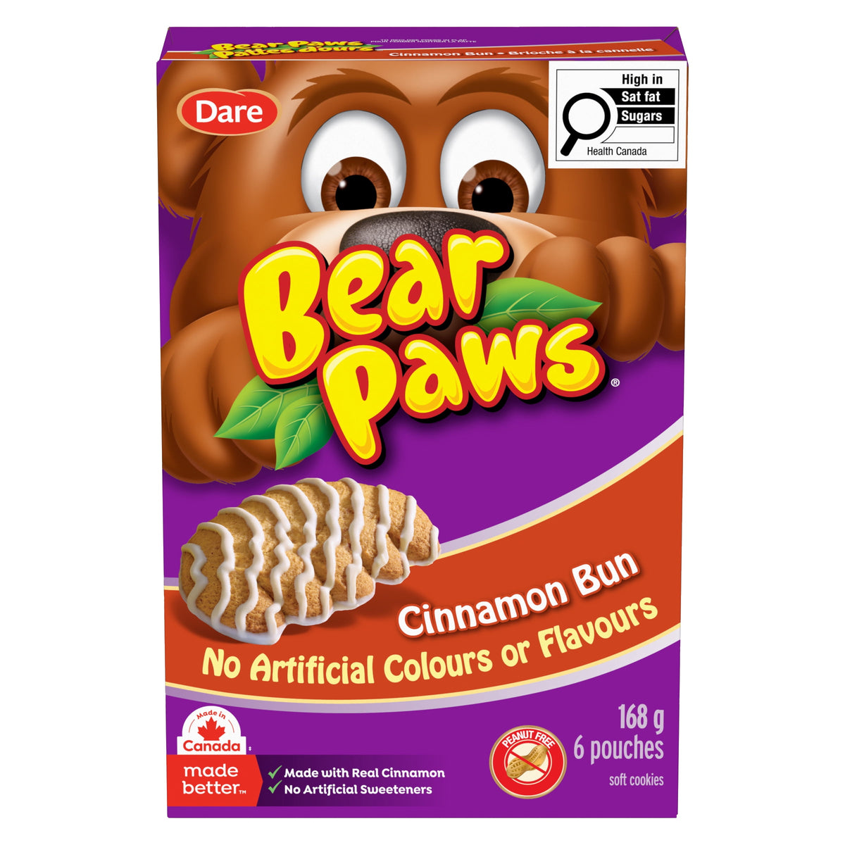 Bear Paws Cinnamon Bun Cookies 168g