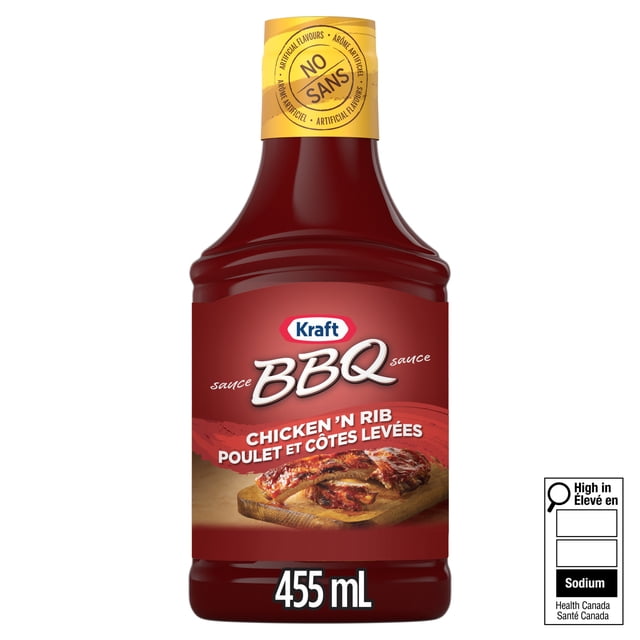 Kraft Chicken & Rib BBQ Sauce, 455 g