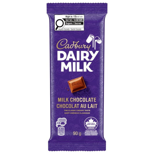 Cadbury Dairy Milk Milk Chocolate Bar 90g