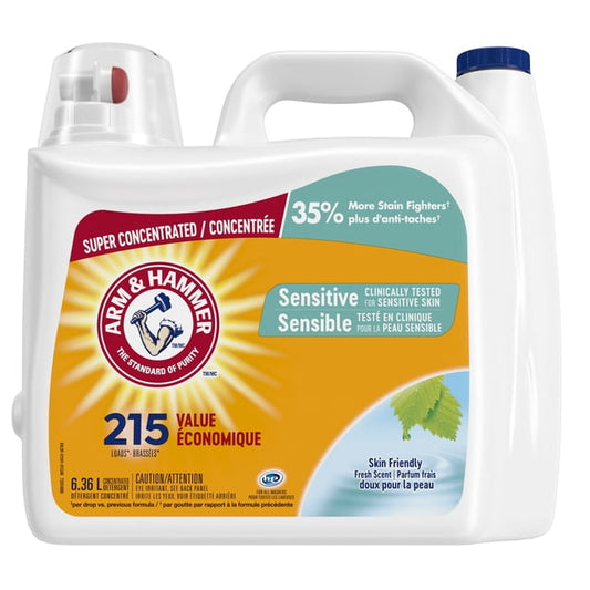Arm & Hammer Sensitive Skin Fresh Liquid Laundry Detergent, 6360 g