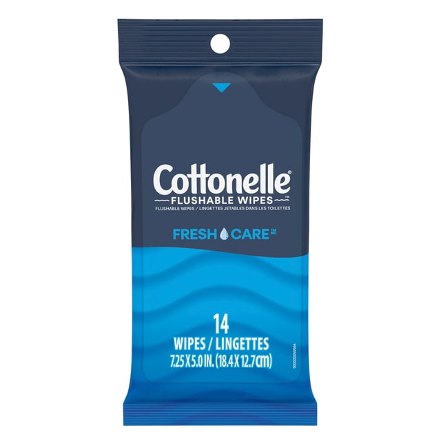 Cottonelle Fresh Care On-The-Go Flushable Wet Wipes, 100 g