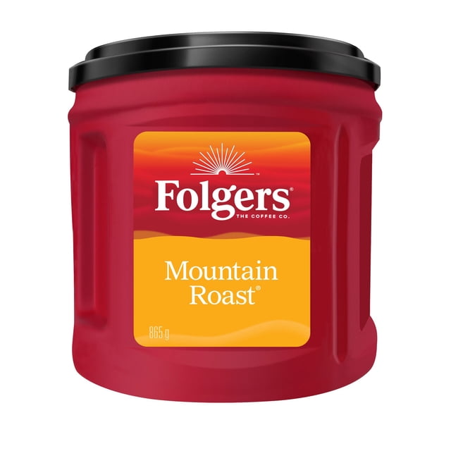 Folgers Mountain Roast Light Roast Ground Coffee, 865 g