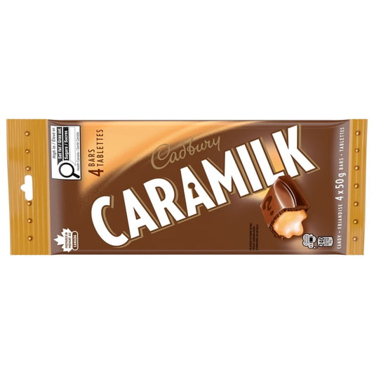 Cadbury Caramilk Chocolatey Candy Bars Multipack Caramel 4 Pack
