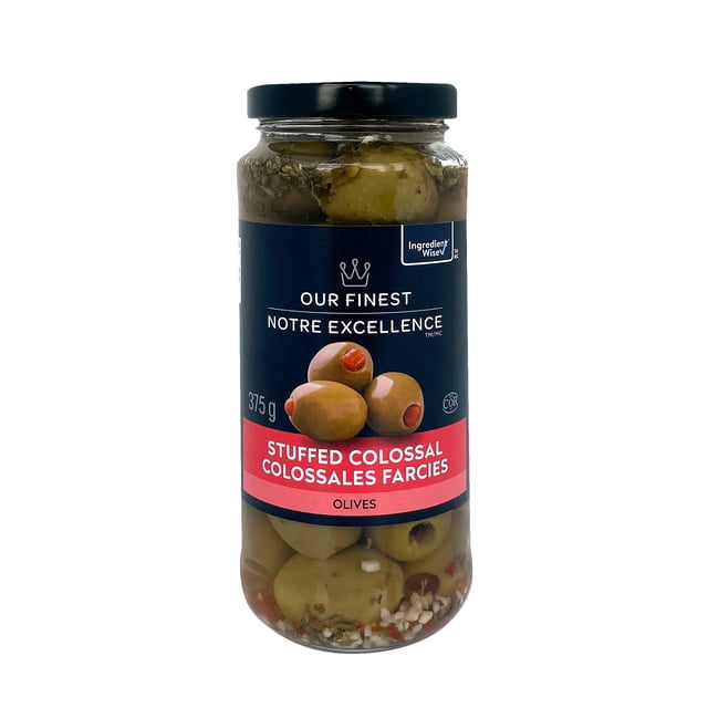 Our Finest Stuffed Colossal Olives, 375 g