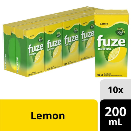 Fuze Iced Tea Lemon 10 x 200 mL Cartons