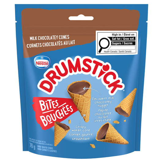 Drumstick Bites Decadent Dark Chocolatey Mini Wafer Cone Bites For Snacks