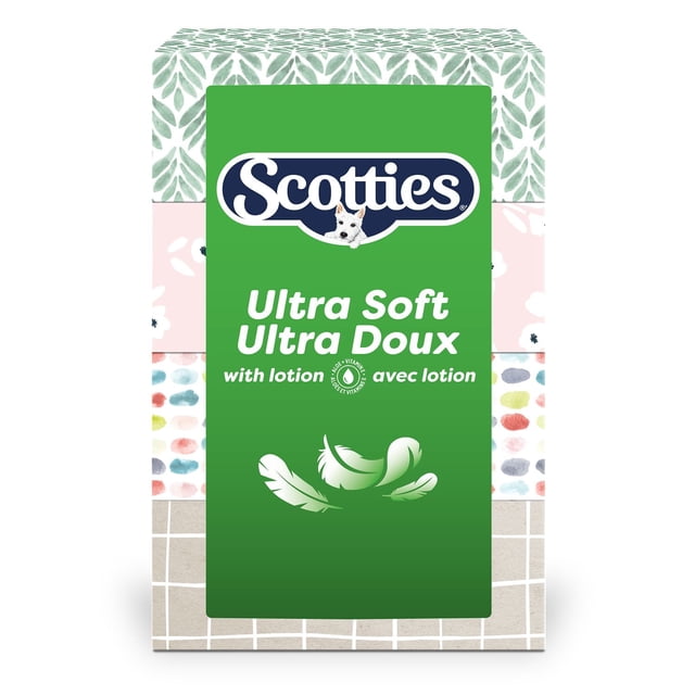 Scotties Ultra Soft with Lotion 3-Ply Facial Tissues, 740 g, 4 Count