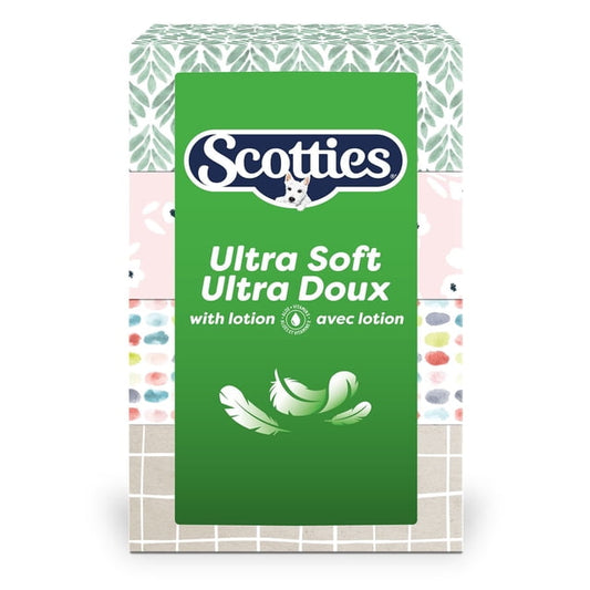 Scotties Ultra Soft with Lotion 3-Ply Facial Tissues, 740 g, 4 Count