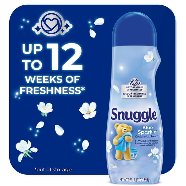Snuggle Blue Sparkle Cuddle-Up Fresh In-Wash Scent Booster, 595 g