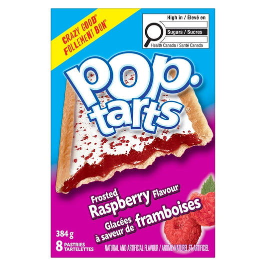 Kellogg's Pop-Tarts Frosted Raspberry Toaster Pastries, 384 g, 8 Count