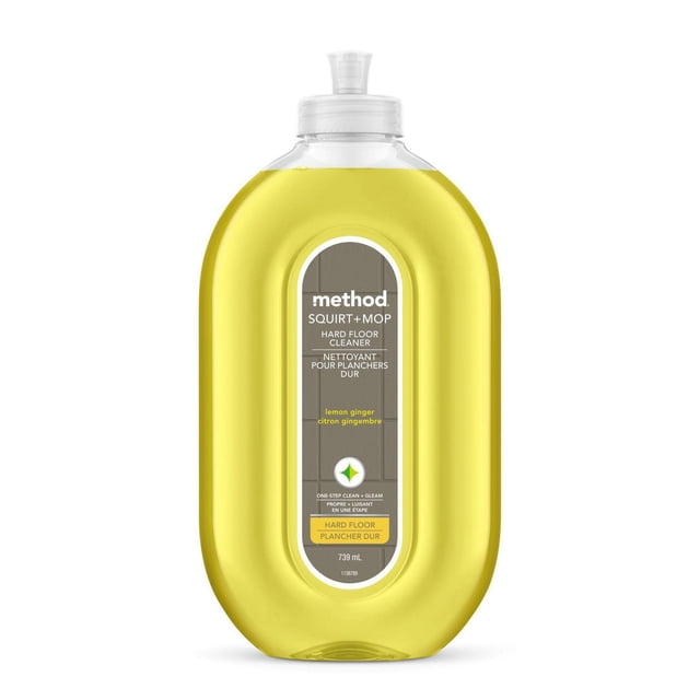 Method Squirt + Mop Lemon Ginger Hard Floor Cleaner, 739 g