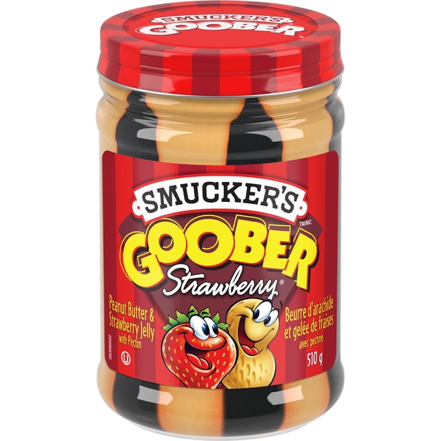Smucker's Goober Peanut Butter & Strawberry Jelly Spread, 510 g