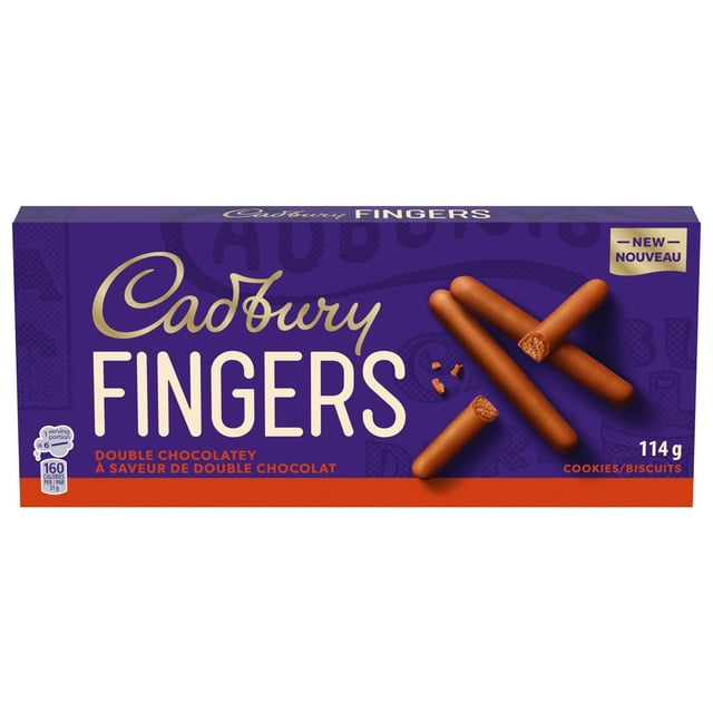 Cadbury Fingers Double Chocolatey Cookie Biscuits 114g