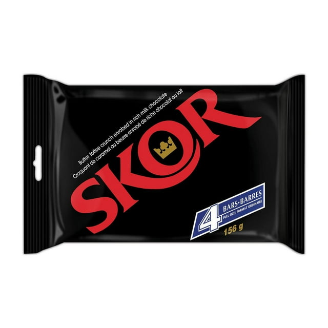 SKOR Candy Bars 4 Pack 156g