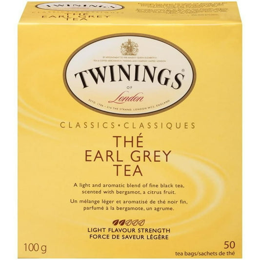 Twinings Earl Grey Tea 50 Tea Bags 100g