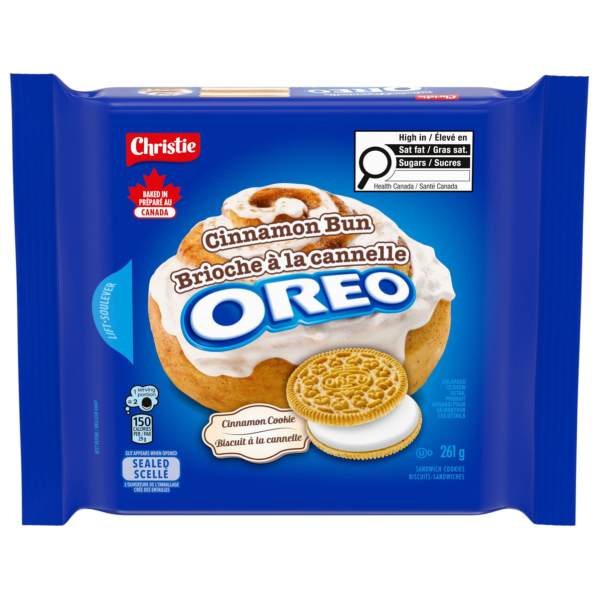 Oreo Cinnamon Bun Sandwich Cookies 261g