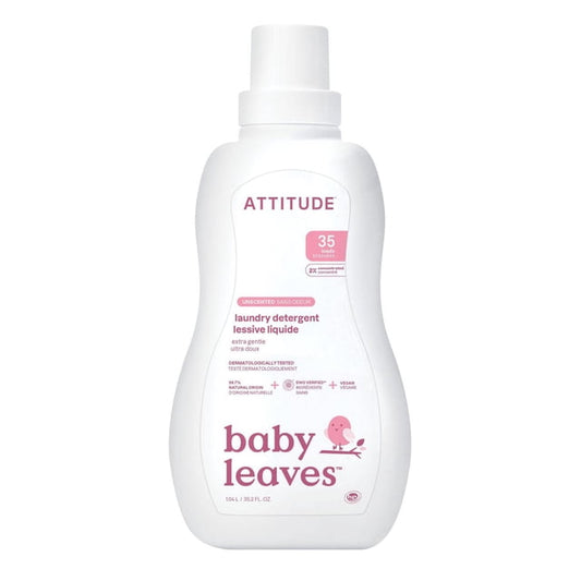 Attitude Baby Leaves Unscented Laundry Detergent, 1040 g