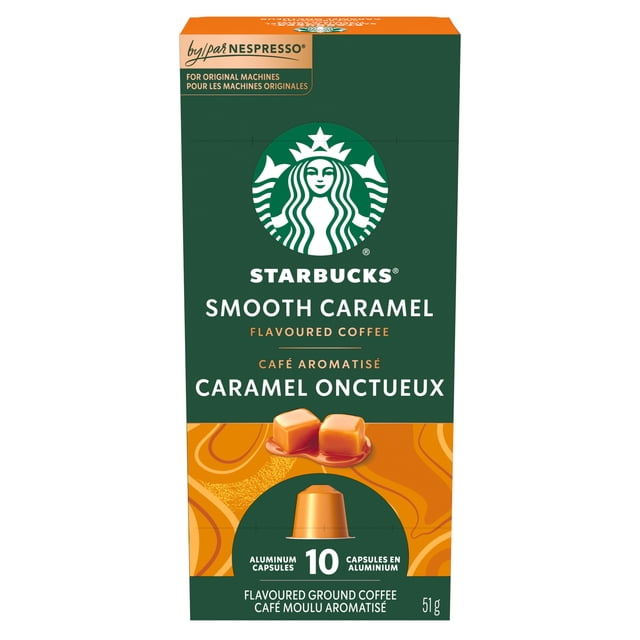 Starbucks Smooth Caramel Nespresso Original Capsules, 51 g, 10 Count