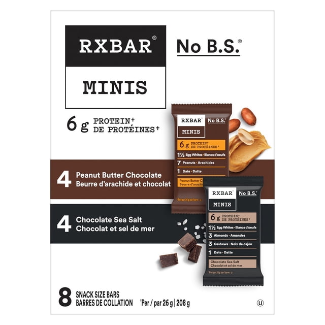 RXBAR Minis Variety Protein Bars, 208 g, 8 Count