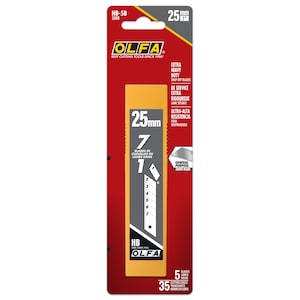 Olfa 25mm Snap-Off Replacement Blades, 5 pack