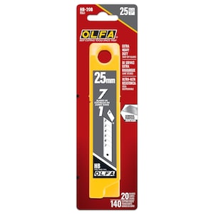 Olfa 25mm Snap-Off Replacement Blades, 20 pack