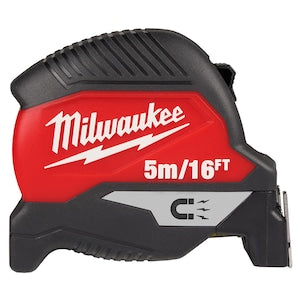 Milwaukee Tool 5 m/16 ft. x 1 -inch Compact Magnetic Tape Measure with 15
