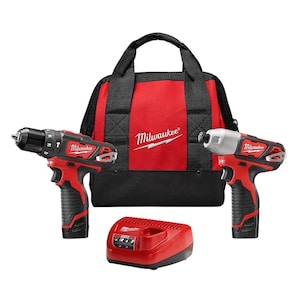 Milwaukee Tool M12 12V Lithium-Ion Cordless Hammer Drill/Impact Driver Co