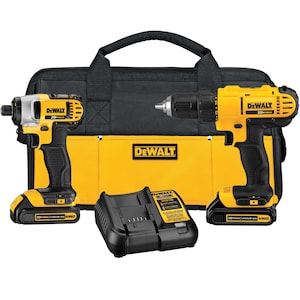 DEWALT 20V MAX Cordless Drill/Impact 2-Tool Combo Kit w/ (2) 1.3A