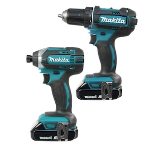 MAKITA 18V LXT Cordless Drill-Driver & Impact Driver Kit w/2 Batt