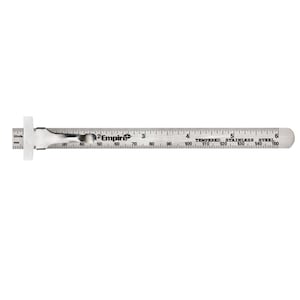 Empire 6 in. Stainless Steel Pckt Ruler