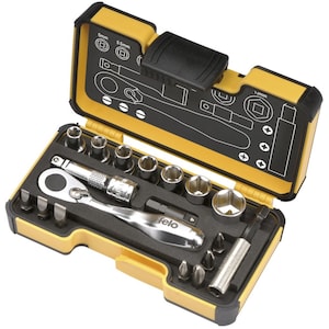 Felo XS Pocket Size 18-Piece Set With Mini Ratchet Metric In St
