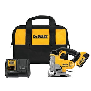DEWALT 20V MAX Lithium-Ion Cordless Jig Saw Kit with 4Ah Battery,