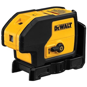 DEWALT 100 ft. Red Self-Leveling 3-Spot Laser Level with (4) AA B