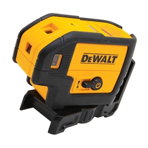DEWALT 100 ft. Red Self-Leveling 5-Spot Laser Level with (4) AA B