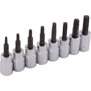 GRAY TOOLS 8-Piece Socket Set Torx Head 3/8 Inch Drive