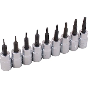 GRAY TOOLS 9-Piece Socket Set Torx Head 3/8 Inch Drive
