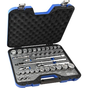 GRAY TOOLS Socket & Attachments Set 38-Piece 1/2 Inch Drive 12 Point