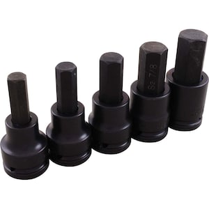 GRAY TOOLS 5-Piece Socket Set Impact Hex Head 3/4 Inch Drive Standard