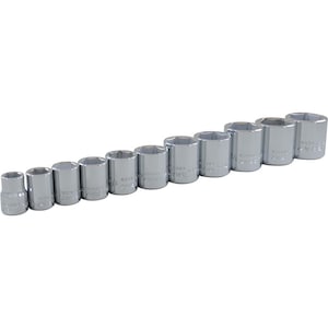 GRAY TOOLS 11-Piece 3/8 Inch Drive 6 Point SAE, Standard Chrome Socke