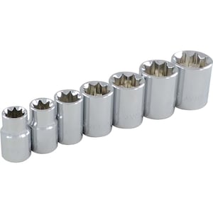 GRAY TOOLS 7-Piece Socket Set 3/8 Inch Drive 8 Point Standard Sae