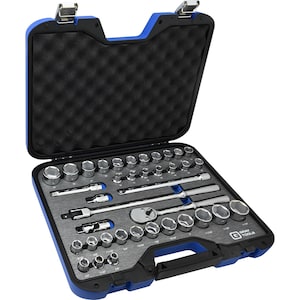 GRAY TOOLS Socket & Attachments Set 38-Piece 1/2 Inch Drive 6 Point S