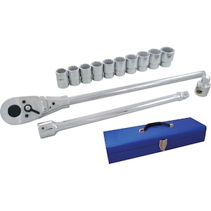GRAY TOOLS Socket & Attachments Set 15-Piece 3/4 Inch Drive 12 Point