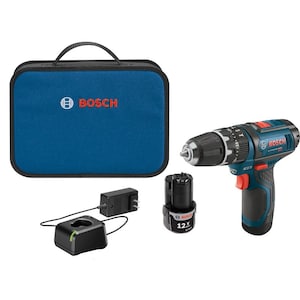 Bosch 12V Max Hammer Drill Driver with 2 Batteries, Charger, Scr