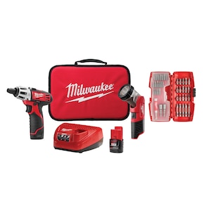 Milwaukee Tool M12 12V Lithium-Ion Cordless 1/4 -inch Hex Screwdriver/LED