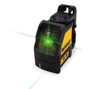 DEWALT 330 ft. Green Beam Self-Leveling Cross Line Laser Level wi