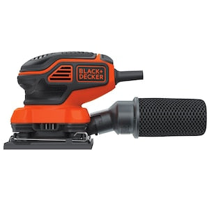 BLACK+DECKER 2 Amp Corded 1/4 Sheet Orbital Sander with Paddle Switch A