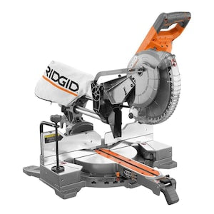 RIDGID 15-Amp 10-inch Dual Bevel Sliding Mitre Saw with LED Cut L