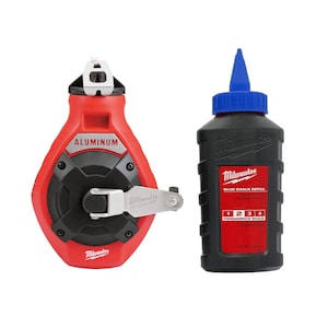 Milwaukee Tool 100-Foot Precision Line Chalk Reel Kit with Blue Chalk