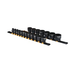 DEWALT 1/2-inch Drive SAE Impact Socket Set (19-Piece)