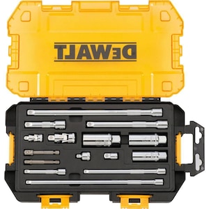 DEWALT 1/4-inch and 3/8-inch Drive Tool Accessory Set with Case (
